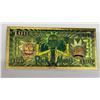 Image 1 : $100 NOVELTY 24K .9999 GOLD PLATED FOIL NOTES - RICK AND MORTY