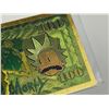 Image 9 : $100 NOVELTY 24K .9999 GOLD PLATED FOIL NOTES - RICK AND MORTY