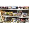 Image 1 : SHELF OF ASSORTED MODEL CARS INCLUDING; MPC 1953 FORD STEPSIDE PICKUP, AMI 1977 FORD PINTO, AMI 1965
