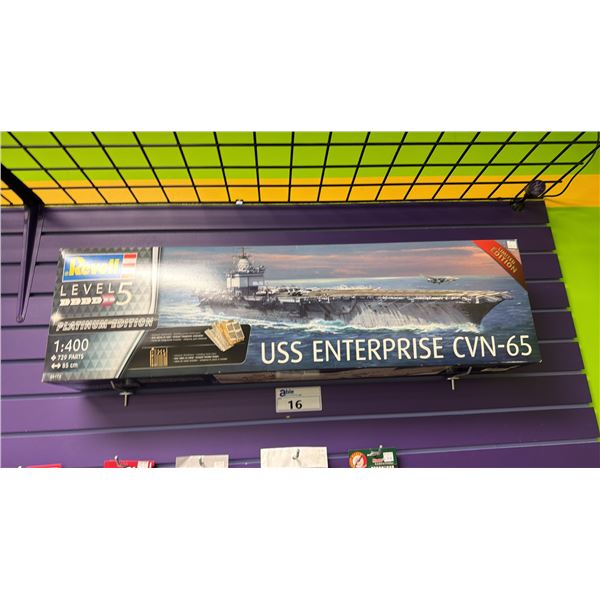 REVELL 1:400 USS ENTERPRISE CVN-65 PLATINUM EDITION LEVEL 5 MODEL SHIP