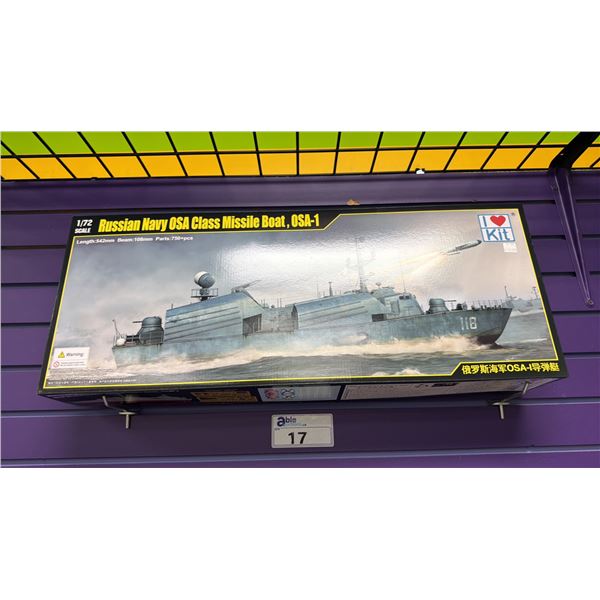 I LOVE KIT 1/72 RUSSIAN NAVY OSA CLASS MISSILE BOAT, CSA-1 MODEL SHIP