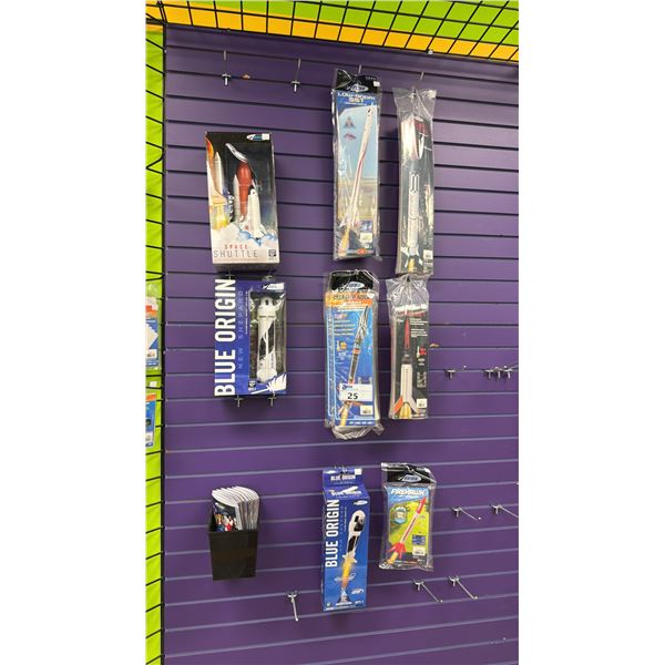 ASSORTED MODEL ROCKETS & MODEL ROCKET ACCESSORIES