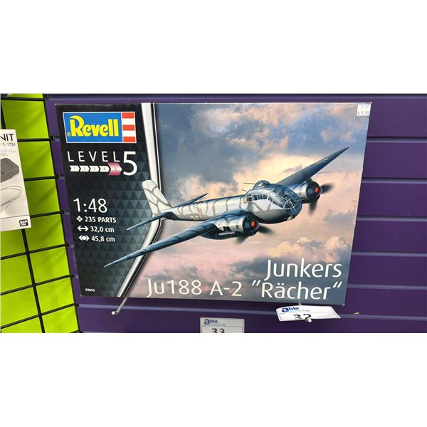 REVELL 1:48 JUNKERS JU188 A-2 "RACHER" MODEL PLANE