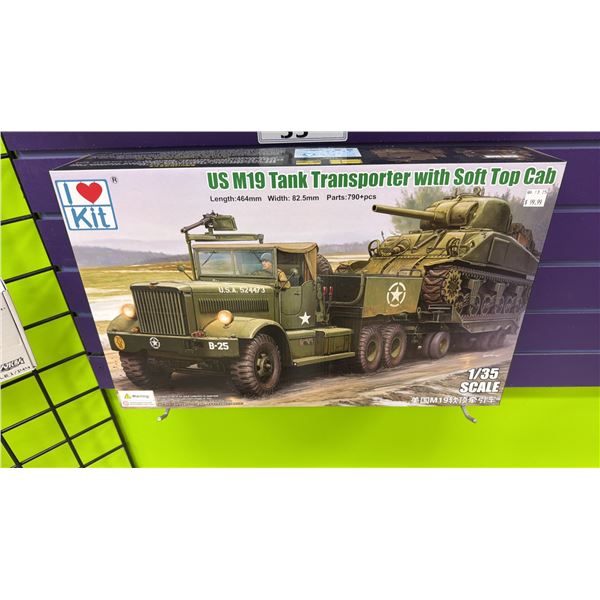 I LOVE KIT 1/35 US M19 TANK TRANSPORTER WITH SOFT TOP CAB MODEL VEHICLE
