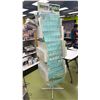 Image 1 : EVERGREEN PLASTICS SCALE MODELS DISPLAY RACK WITH ASSORTED SCALE MODEL ACCESSORY CONTENTS