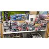 Image 1 : SHELF OF ASSORTED ANIME VEHICLE & FIGURINE MODEL KITS INCLUDING; BRADY FOX, WOOOM POD, ARMORED