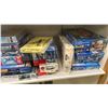 Image 3 : SHELF OF ASSORTED MODEL KITS INCLUDING; EF-111A RAVEN, PANAVIA TORNADO GR4, FULCRUM B RUSSIAN AIR