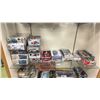 Image 1 : SHELF OF ASSORTED MODEL VEHICLE KITS INCLUDING; SUZUKI WAGON-R, TOYOTA ESTIMA LUCIDA, CORVETTE INDY