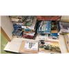 Image 2 : SHELF OF ASSORTED MODEL VEHICLE KITS INCLUDING; CRUISER BLUCHER, BATTLE SHIP USS MASSACHUSETTES &