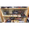 Image 1 : SHELF OF ASSORTED MODEL KITS INCLUDING; THE STRANGE CHANGING TIME MACHINE, NUCLEAR POWERED