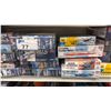 Image 3 : SHELF OF ASSORTED MODEL KITS INCLUDING; HAWKER HUNTER F.6/FGA.9, USN F-4J VF-84 JOLLY ROGERS, M.S.