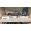 Image 1 : SHELF OF ASSORTED MODEL TANK KITS INCLUDING; BRITISH CHALLENGER 2, BRITISH 155MM AS-90