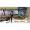 Image 3 : SHELF OF ASSORTED MODEL TANK KITS INCLUDING; BRITISH CHALLENGER 2, BRITISH 155MM AS-90