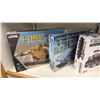 Image 3 : SHELF OF ASSORTED MODEL KITS INCLUDING; 4X4 MRAP, T-34/D30 122MM, M1129 STRYKER MORTAR CARRIER