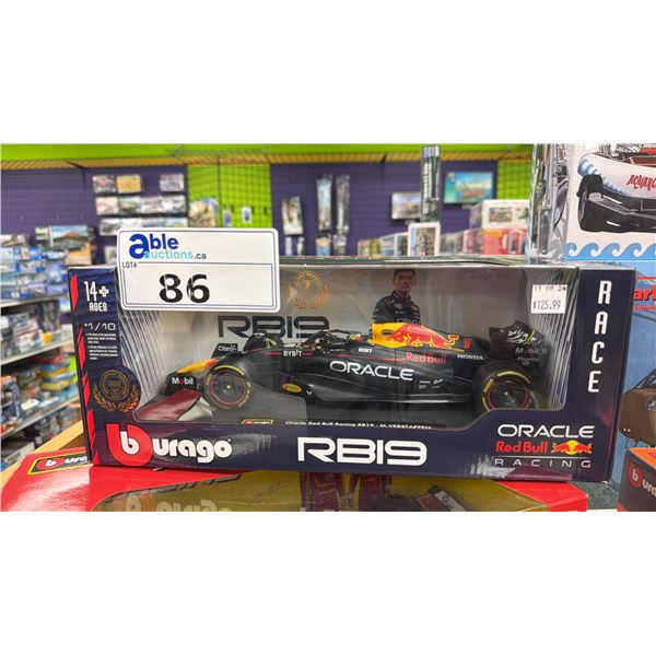 BURAGO ORACLE RED BULL RACING 1/10 RB19 MAX VERSTAPPEN MODEL F1 CAR