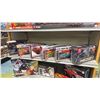 Image 1 : SHELF OF ASSORTED MODEL KITS INCLUDING; 2021 DODGE CHALLENGER HELLCAT, 1957 CHEVY BEL AIR, 1960 FORD