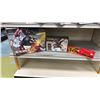 Image 1 : SHELF OF ASSORTED MODEL KITS INCLUDING; BANDAI HG NRX-055 BAUND DOC TITANS PROTOTYPE TRANSFORMABLE