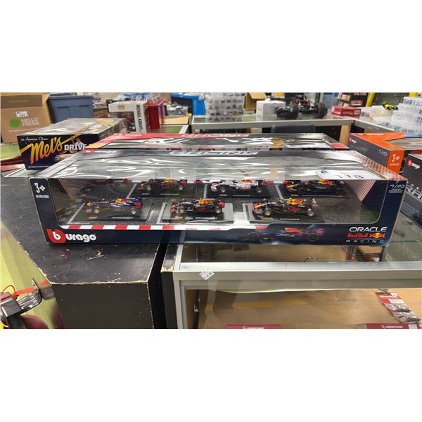 BURAGO FORMULA RACING ORACLE REDBULL RACING TEAM MODEL CAR SET