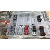 Image 2 : (10) TOY ORGANIZERS WITH ASSORTED HOT WHEELS CARS CONTENTS