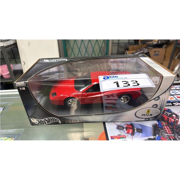 HOT WHEELS METAL COLLECTION 1:18 FERRARI F512 M MODEL CAR
