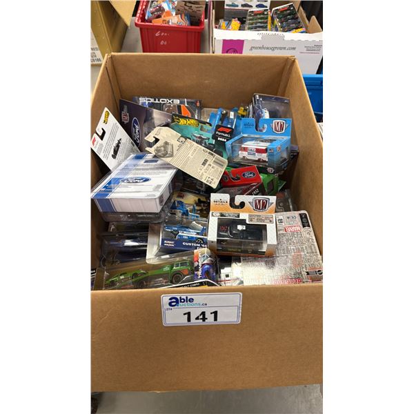 BOX OF ASSORTED SCALE MODEL CARS