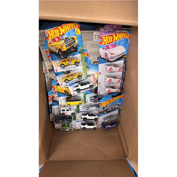 BOX OF ASSORTED HOT WHEELS CARS