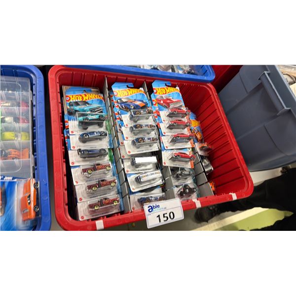 BIN OF ASSORTED HOT WHEELS CARS