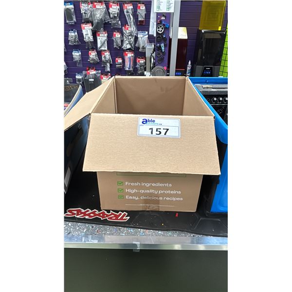 BOX OF ASSORTED STAR WARS MODEL CARS & TOYS