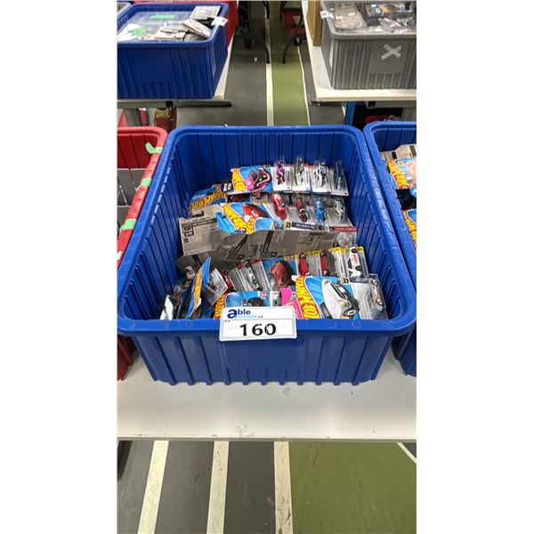 BIN OF ASSORTED HOT WHEELS CARS