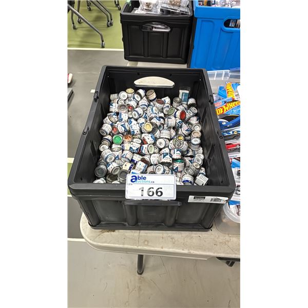 BIN OF ASSORTED MODEL CAR & R/C CAR PAINTS