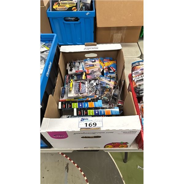 BOX OF ASSORTED HOT WHEELS CARS