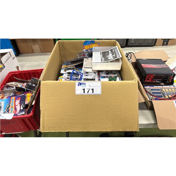 BOX OF ASSORTED HOT WHEELS CARS