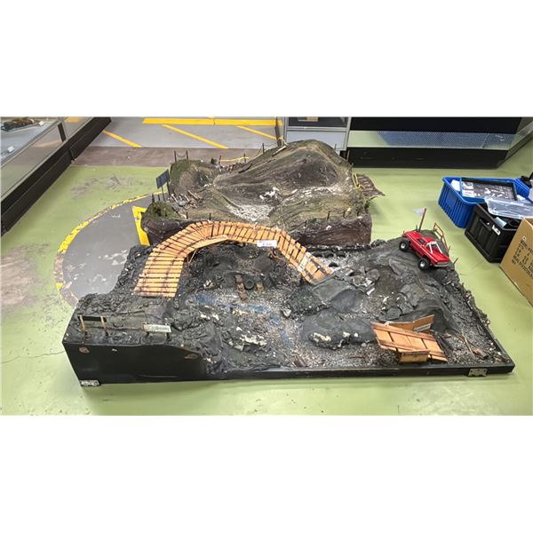 (2) 3D PAINTED MODEL CAR DISPLAYS