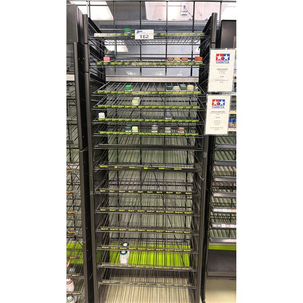 RACK OF ASSORTED HOBBY PAINTS *RACK INCLUDED*