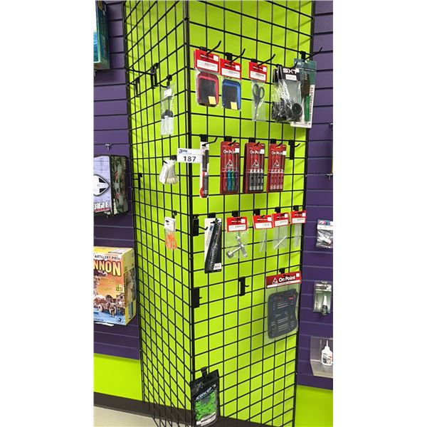 DISPLAY RACK OF ASSORTED MODEL CAR ACCESSORIES *RACK NOT INCLUDED*