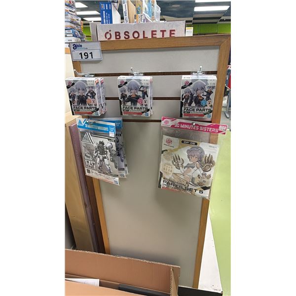 ASSORTED ANIME MODEL ACCESSORIES