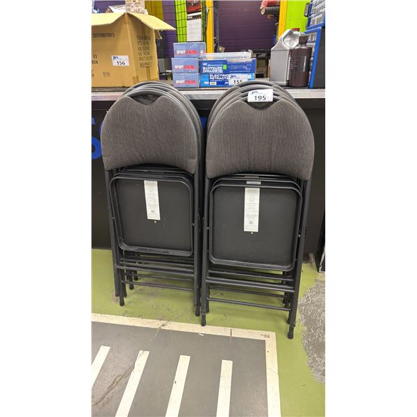 (10) FOLDING PADDED CHAIRS