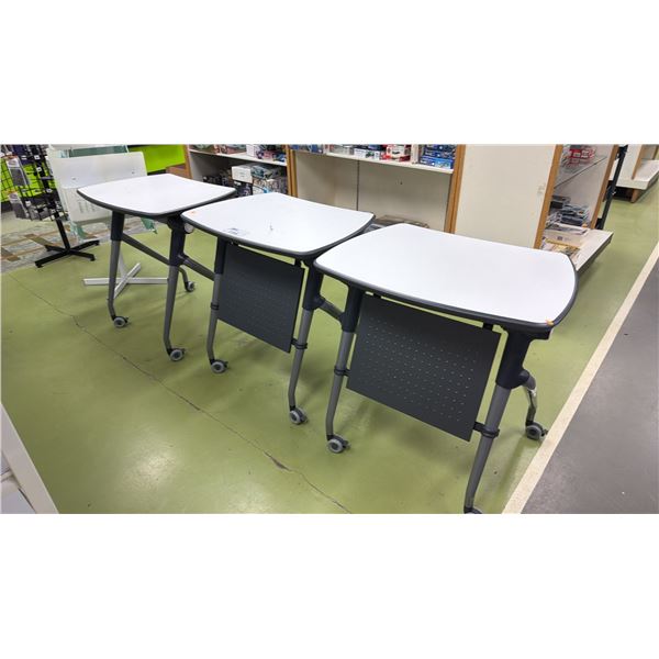 (3) HEARTWOOD TUCANA ELITE BASE PORTABLE TABLES