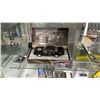 Image 4 : CONTENTS OF SHOWCASE INCLUDING; MODEL CARS, MODEL GUNDAM, REFLECTIVE DISPLAY TRAYS & MORE