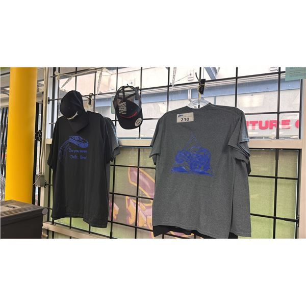 ASSORTED T-SHIRTS & HATS