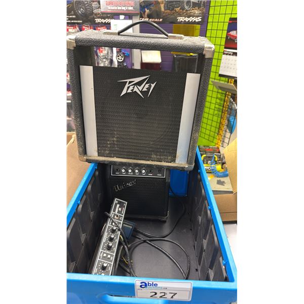 BIN OF ASSORTED GUITAR AMP PARTS