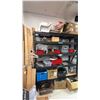 Image 1 : RACK OF ASSORTED CONTENTS & ASSORTED WOOD PIECES *RACK INCLUDED*