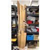 Image 2 : RACK OF ASSORTED CONTENTS & ASSORTED WOOD PIECES *RACK INCLUDED*