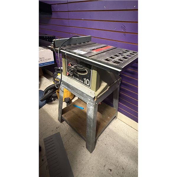 DELTA 10" TABLE SAW WITH STAND