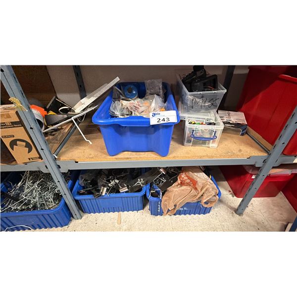 2 SHELVES OF ASSORTED ITEMS INCLUDING; R/C CAR ACCESSORIES & MORE *RACK NOT INCLUDED*