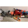 Image 3 : ALL MISCELLANEOUS ITEMS IN HALLWAY INCLUDING; NERF GUNS, TABLES, PORTABLE FAN, TOYS, BROOMS,