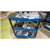 Image 1 : 3-TIER ROLLING CART WITH ASSORTED PAINT SUPPLIES & MORE