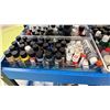 Image 2 : 3-TIER ROLLING CART WITH ASSORTED PAINT SUPPLIES & MORE