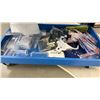 Image 3 : 3-TIER ROLLING CART WITH ASSORTED PAINT SUPPLIES & MORE