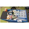 Image 4 : 3-TIER ROLLING CART WITH ASSORTED PAINT SUPPLIES & MORE